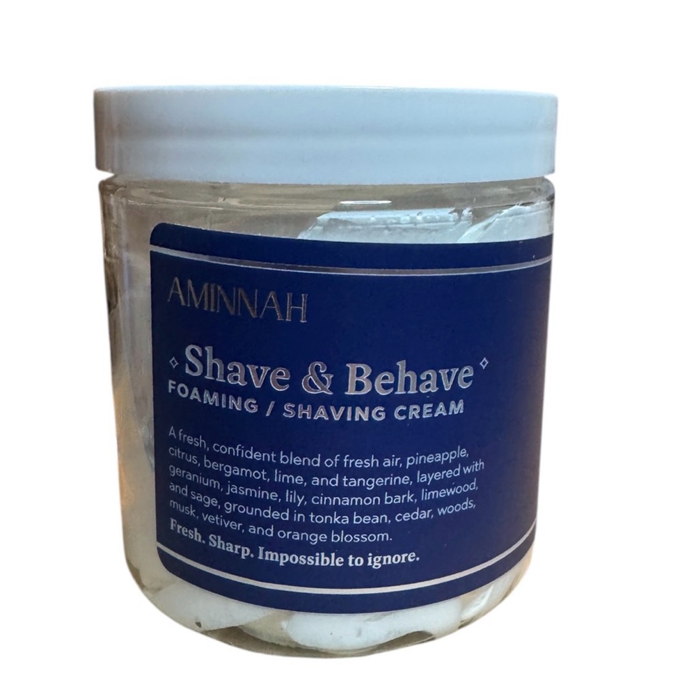 Aminnah Shave & Behave Foaming Shaving Cream - Picture 1 of 2